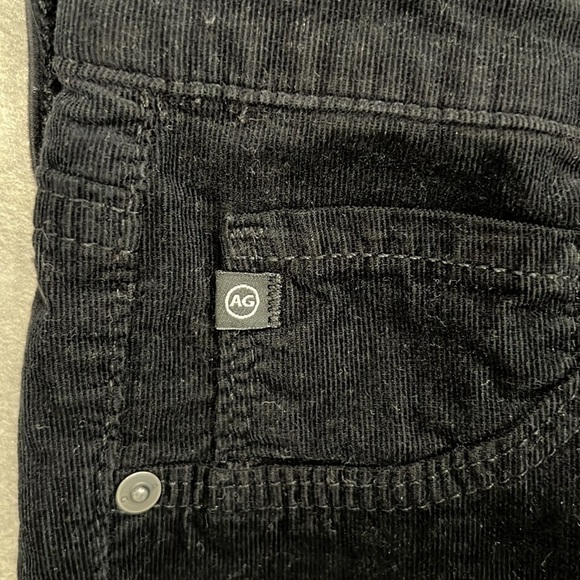 AG ADRIANO GOLDSCHMIED The legging ankle black fine corduroy skinny jeans sz 27 - Picture 7 of 9